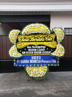 Papan Bunga Duka di Karet