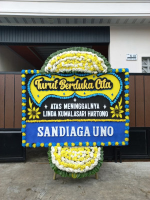 Papan Bunga Duka di Karet